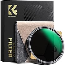 Amazon | K&F CONCEPT 62mm ND2-32&CPLフィルター 可変ND